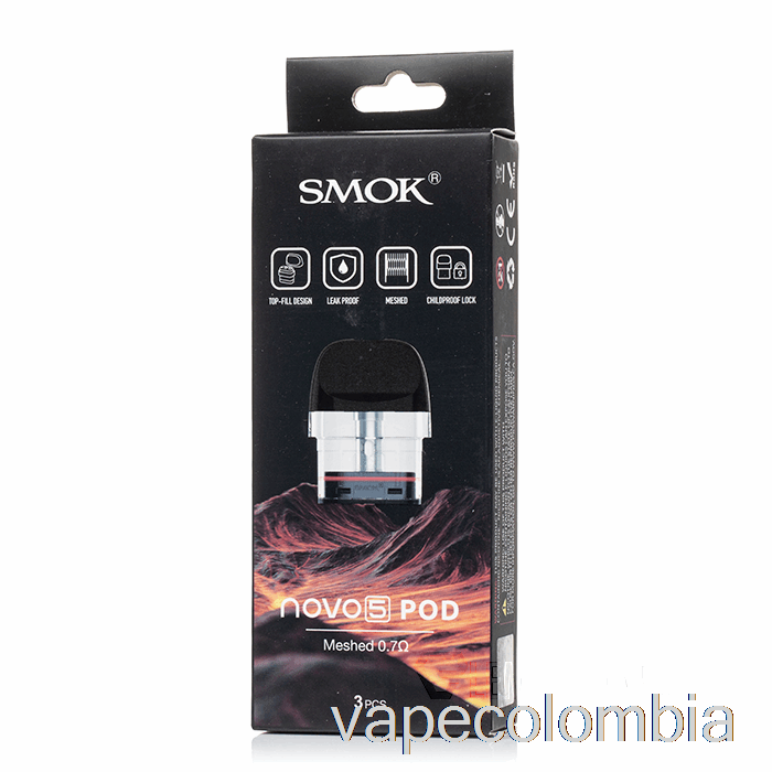 Vape Kit Completo Smok Novo 5 Cápsulas De Repuesto 0.7ohm Cápsulas Mtl Malladas